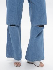 Mid Blue Denim Selma Pants Sac & Co