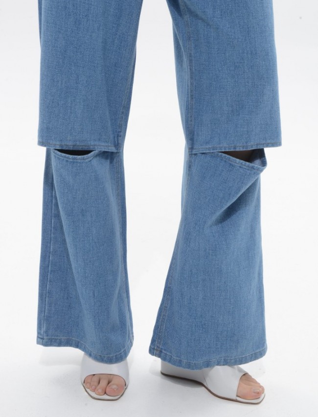 Mid Blue Denim Selma Pants Sac & Co