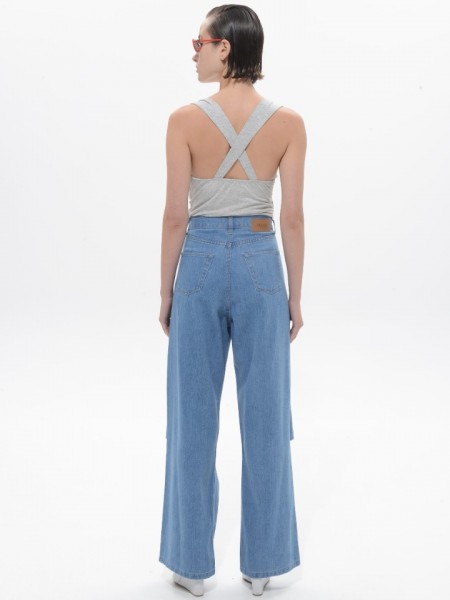 Mid Blue Denim Selma Pants Sac & Co