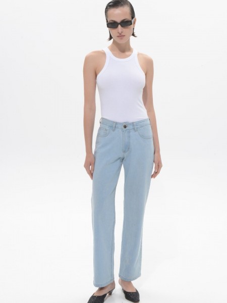 Light Blue Denim Stacy Pants Sac & Co
