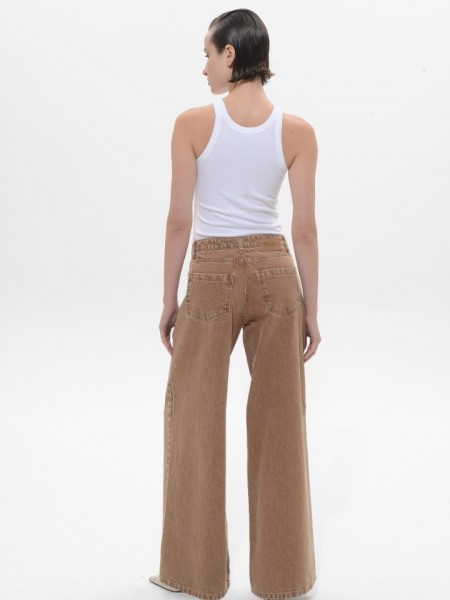 Tobacco Belen Denim Pants Sac & Co 
