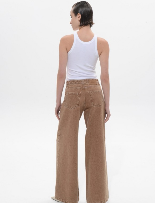 Tobacco Belen Denim Pants Sac & Co 