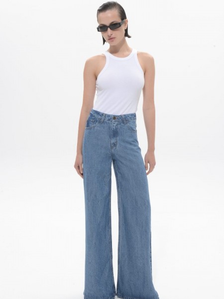 Mid Blue Belen Denim Pants Sac & Co 