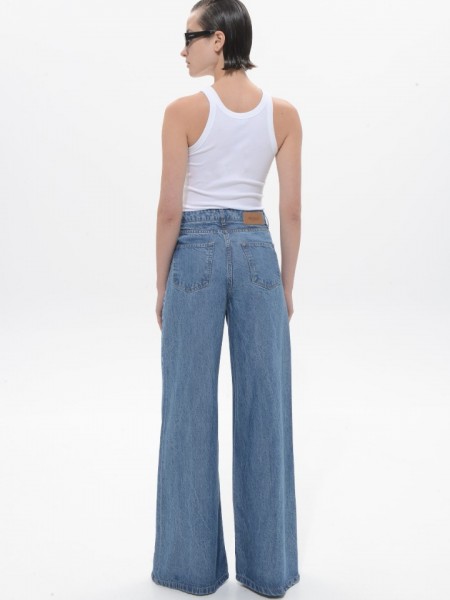 Mid Blue Belen Denim Pants Sac & Co 