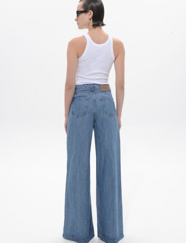 Mid Blue Belen Denim Pants Sac & Co 