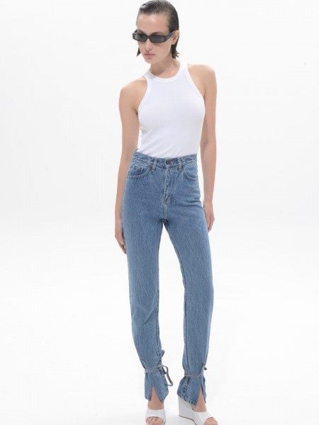 Mid Blue Denim Noor Pants Sac & Co