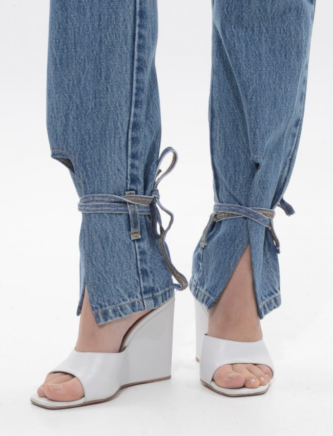 Mid Blue Denim Noor Pants Sac & Co
