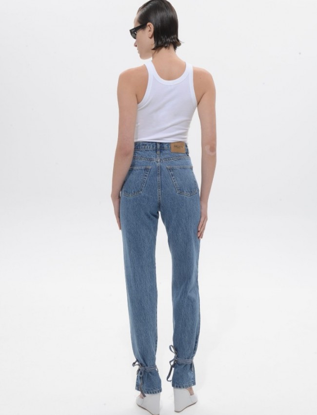 Mid Blue Denim Noor Pants Sac & Co