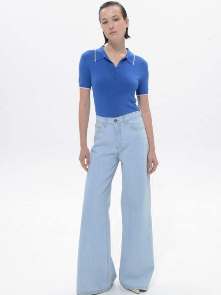 Light Blue Denim Belen Pants Sac & Co