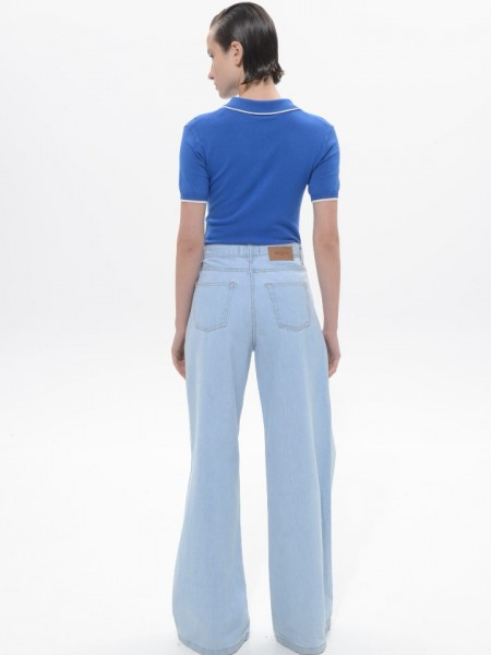 Light Blue Denim Belen Pants Sac & Co