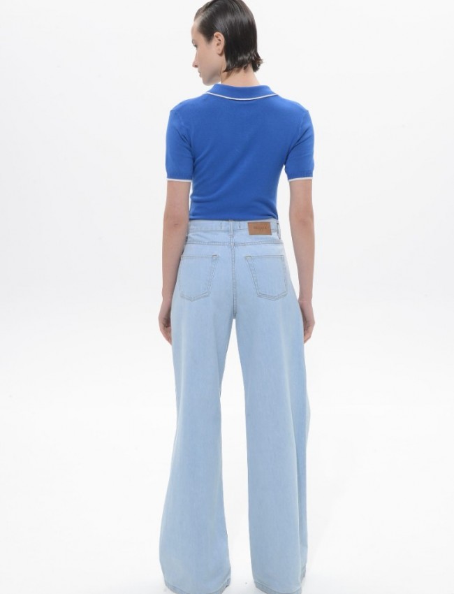 Light Blue Denim Belen Pants Sac & Co