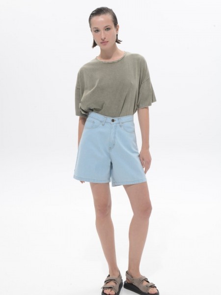Light Blue Denim Noema Shorts Sac@Co 