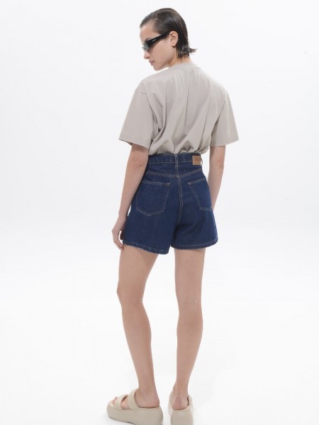 Dark blue THELMA denim shorts