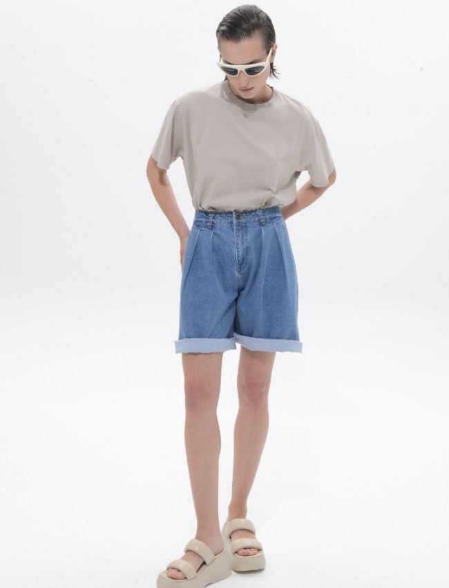 Mid blue SKY vermuda Sac&Co