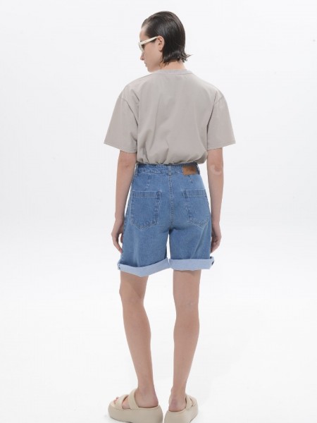 Mid blue SKY vermuda Sac&Co