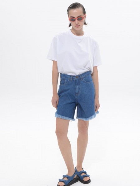 Mid Blue Domna Denim Shorts Sac & Co