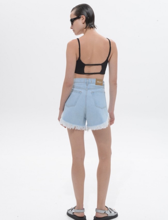 Light blue TULUM denim shorts Light blue TULUM denim shorts