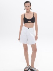 White Domna Denim Shorts Sac & Co
