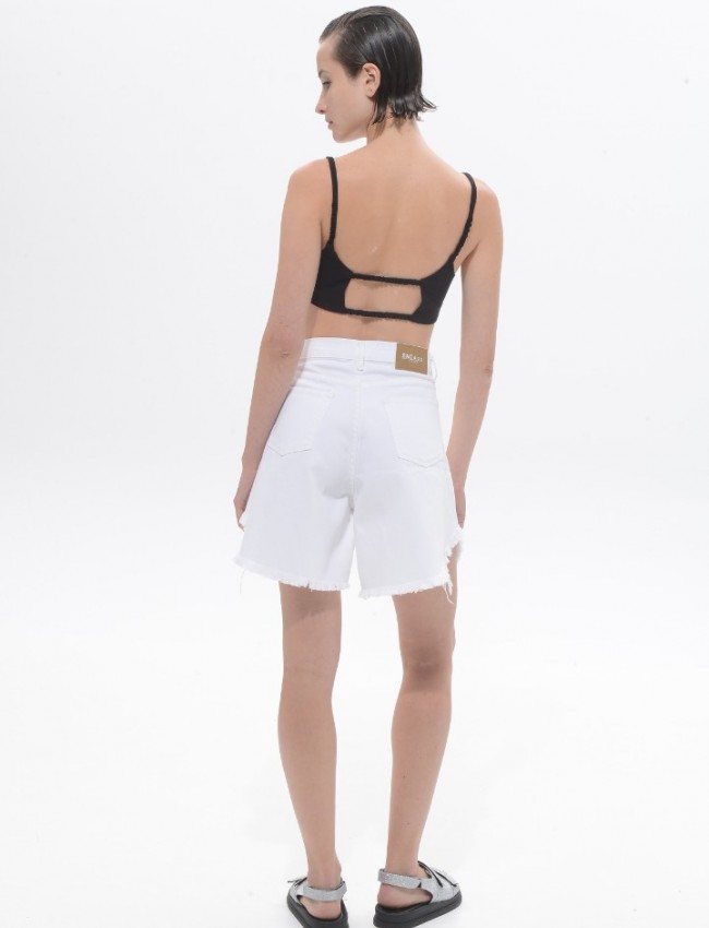 White Domna Denim Shorts Sac & Co