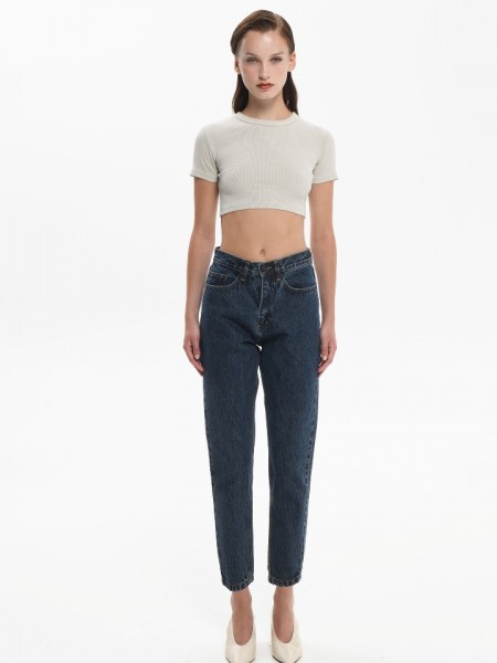 Dark blue denim ANGELA pants