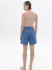 Mid Blue Denim Noema Shorts Sac@Co 
