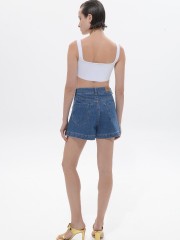 Mid blue BRITNEY denim shorts