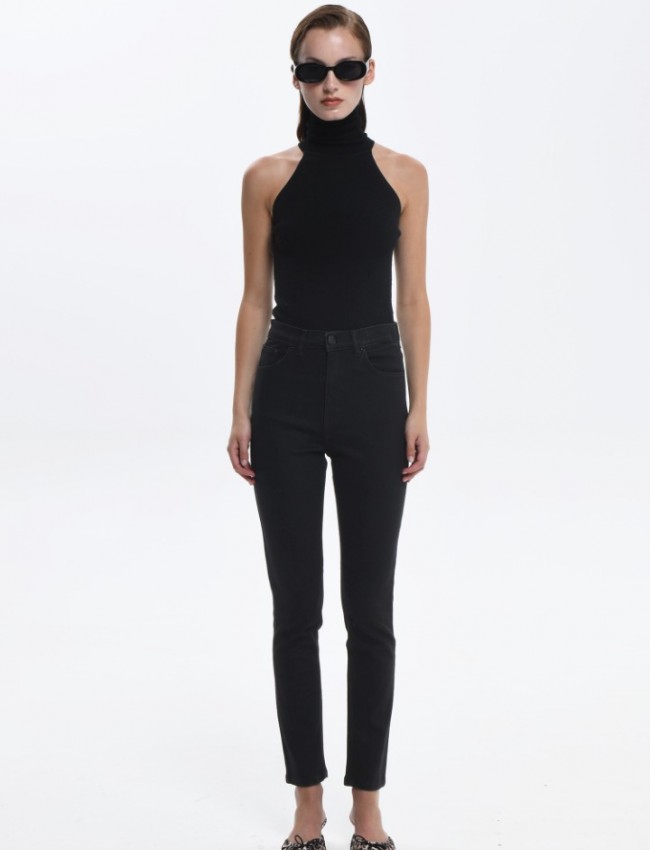 RINA BLACK DENIM PANTS