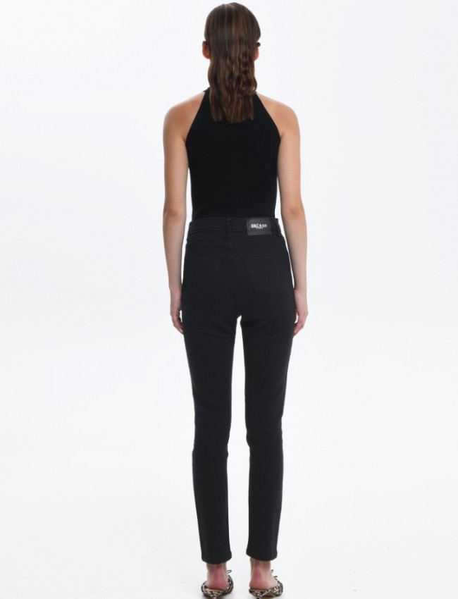 RINA BLACK DENIM PANTS
