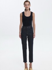 RINA DENIM PANTS DARK BLUE