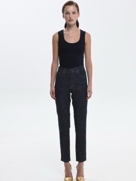 RINA DENIM PANTS DARK BLUE