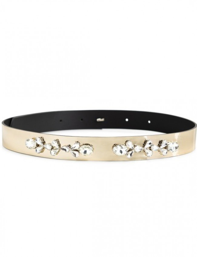 Χρυσή ζώνη με strass Access