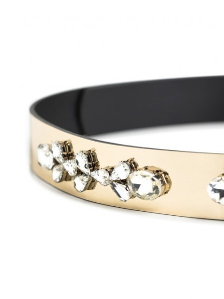 Χρυσή ζώνη με strass Access