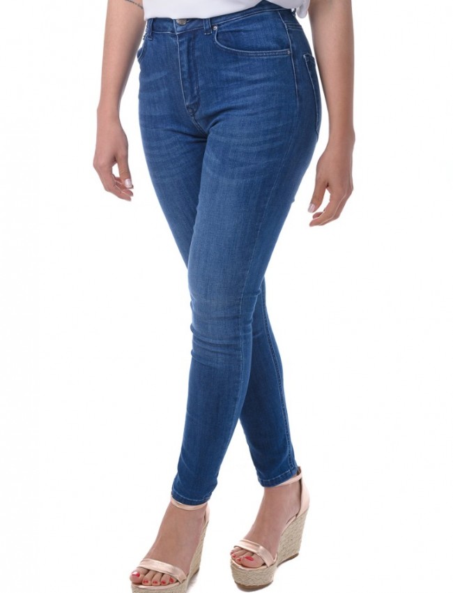 Blue jean ψηλόμεσο skinny ελαστικό παντελόνι Attrattivo