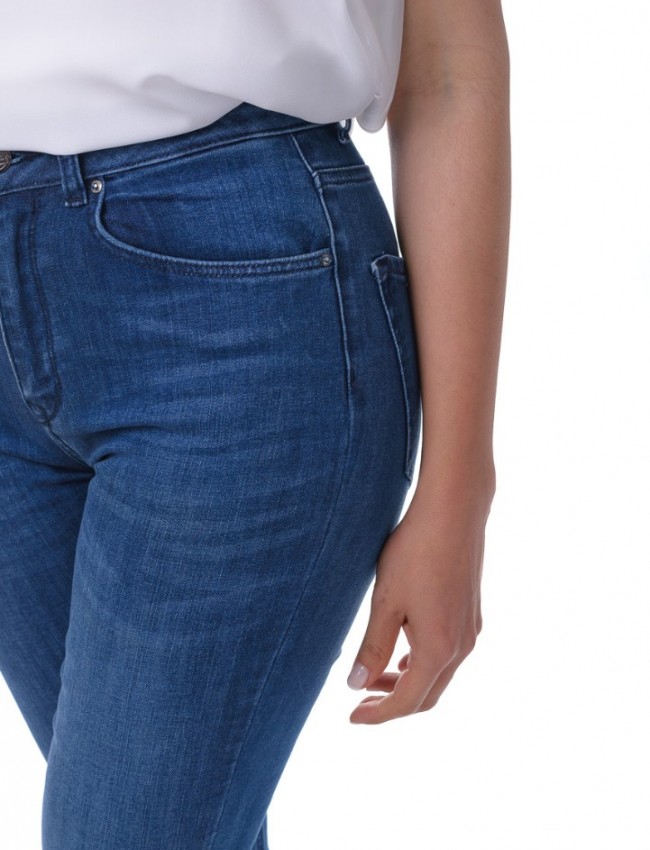 Blue jean ψηλόμεσο skinny ελαστικό παντελόνι Attrattivo