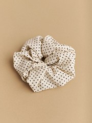 Πουά λευκό scrunchie Attrattivo