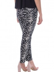 Animal print ψηλόμεσο παντελόνι με τσέπες Vener