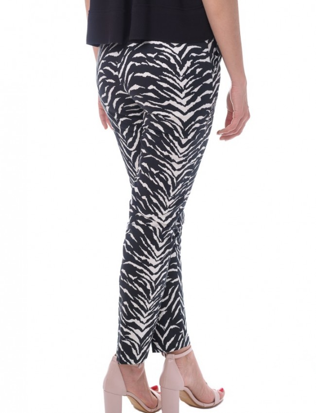 Animal print ψηλόμεσο παντελόνι με τσέπες Vener